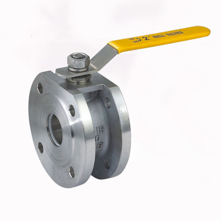 Stainless steel thin clamp ball valve